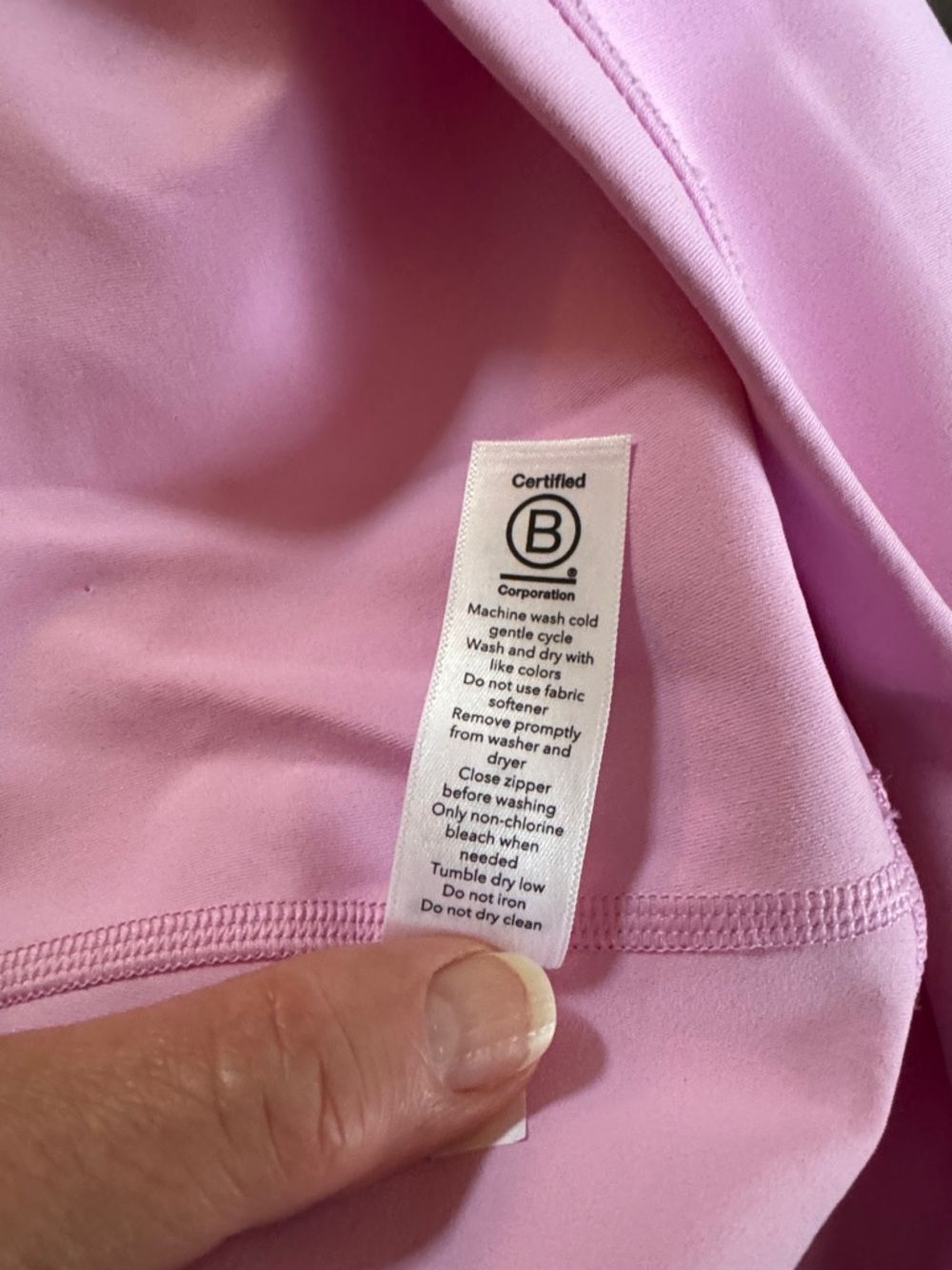 Athleta A-Game Two-toned Pink Pleated Mini Skirt Skort size M 13.5” - Picture 7 of 8